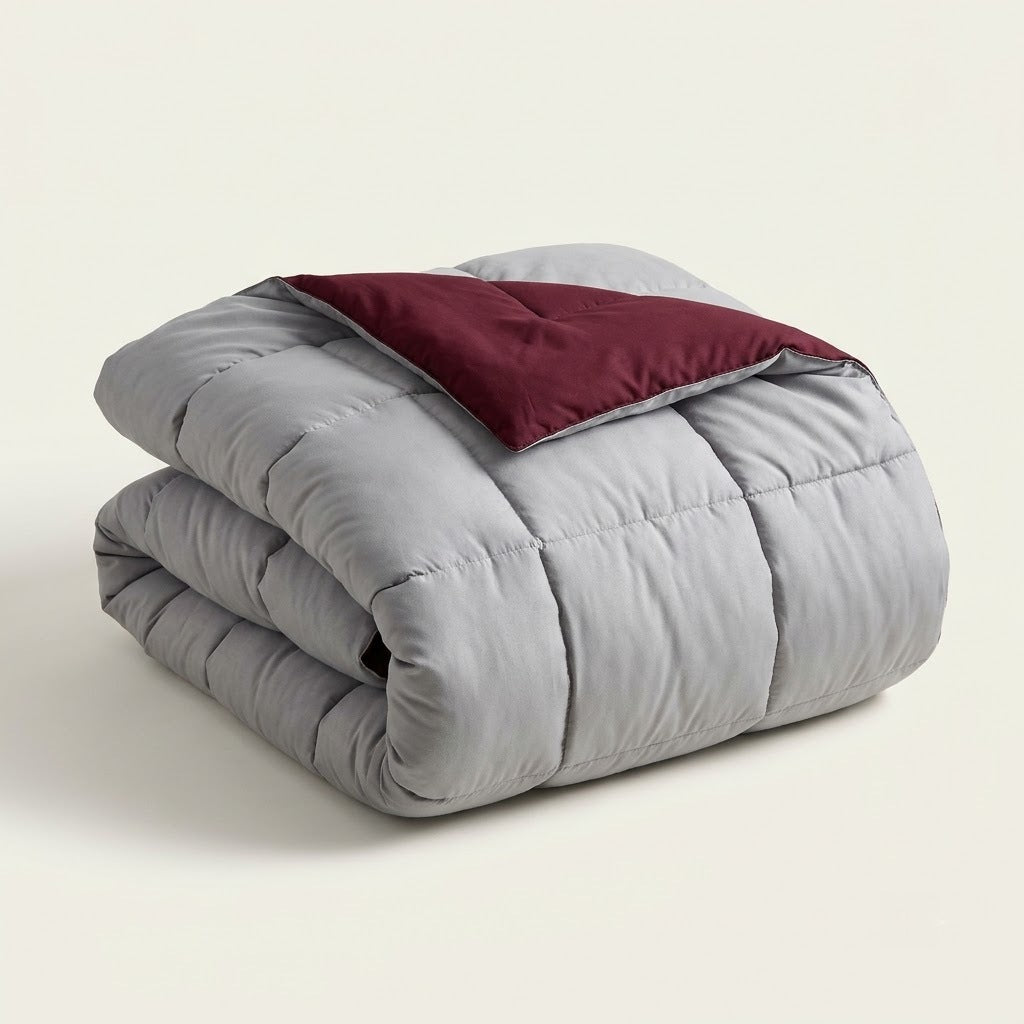 500 GSM Reversible Comforter – 2-in-1 Heavy Winter Microfiber Razai – product photo